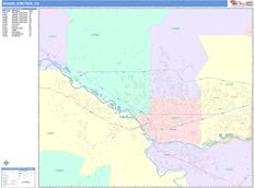 Grand Junction Digital Map Color Cast Style